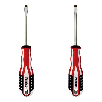 PANRICO 百利世 美國旗一字螺絲起子 6.0x100mm  2個