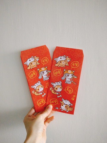 【虎帽小動物】原創插畫紅包袋・平安健康幸福快樂・領養代替購買