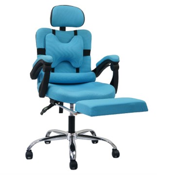 收納王妃 台灣製造舒適電腦椅 T8-01  110~120 x 59 x 49cm  藍色