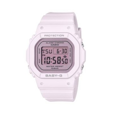 CASIO卡西歐 BABY-G 芭蕾風 優雅光澤 奢華質感 電子錶款 粉 BGD-565SC-4B_37.9mm