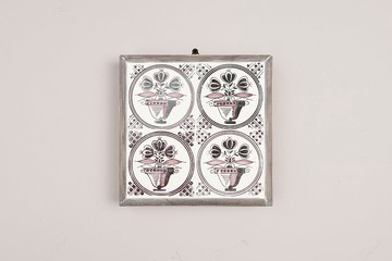 荷蘭手繪傳統盆中小花瓷磚組(T191) /Delft/代爾夫特藍/台夫特