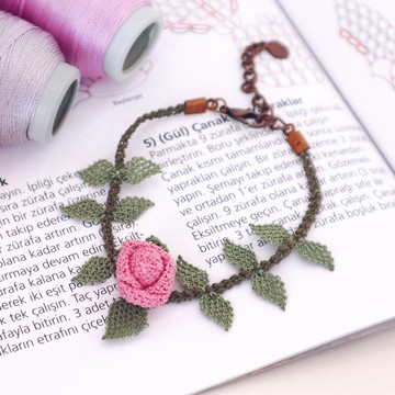 PREMIUM LACE 手鍊【玫瑰】仙女粉