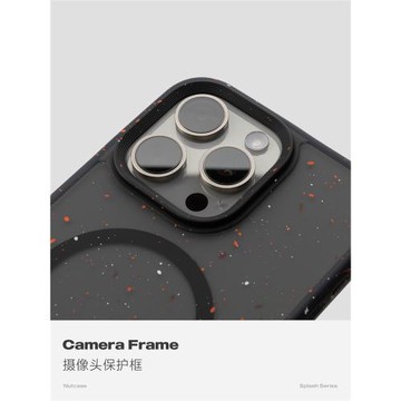 NUTCASE高級簡約藝術潑墨適用蘋果16防摔親膚保護套iPhone15promax磁吸手機殼16Pro男女2024新年款14Pro軟殼