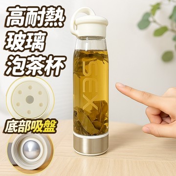 隔日出貨 出清 高耐熱玻璃杯 泡茶杯 水杯 玻璃瓶 水壺 泡茶水壺 冷泡茶壺 環保杯 收納女王 MAB020