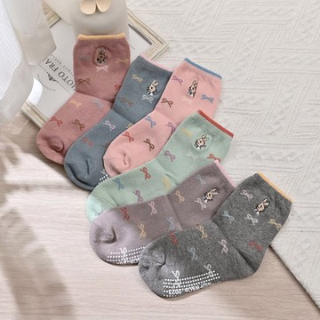 比得兔精繡防滑童襪-蝴蝶結-多款任選