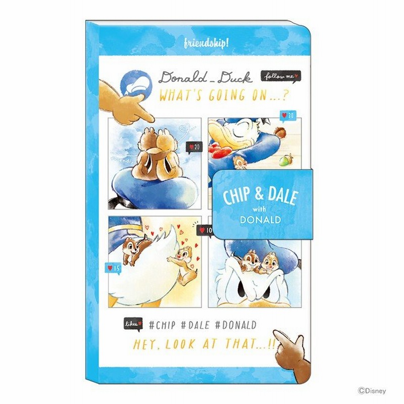 ディズニー ドナルドダック チップ デール スマホカバーメモ コマワリ柄 M便 1 1 通販 Lineポイント最大0 5 Get Lineショッピング