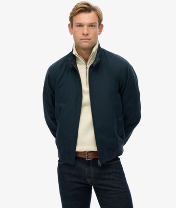 Superdry Men's Classic Harrington Jacket Navy Size: L
