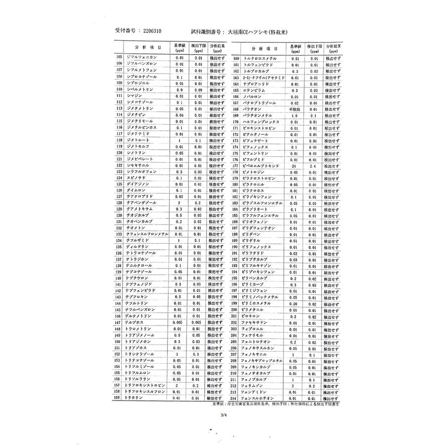 残留農薬ゼロ 米 10kg （玄米5kg×真空パック2袋）特別栽培米 ハツシモ 岐阜県産 令和4年産 精米無料 真空パック無料 送料無料