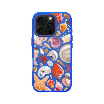 iPhone 16 Pro Clear 激光藍 - Ocean Collection: Let's Sea 海洋系列：一路向海 - 海灘尋寶（暖色調）
