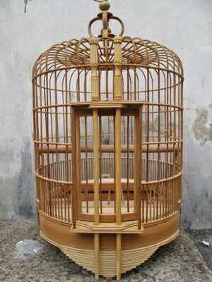 老竹八哥小鳥籠竹籠子母鳥廣籠畫眉鳥籠生鳥母鳥籠子竹籠