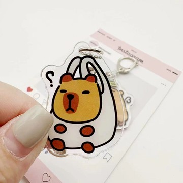 🔥台灣現貨 卡皮巴拉 水豚君吊飾 水豚吊飾 水豚君鑰匙扣 水豚鑰匙扣 鑰匙圈 水豚君 水豚 吊飾 掛飾 掛件 鑰匙扣