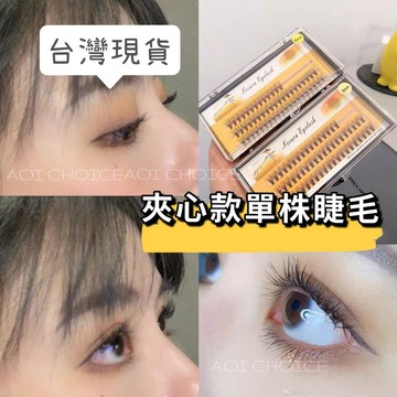【台灣現貨】假睫毛 單簇假睫毛 單根睫毛 單根假睫毛 自然假睫毛 自接睫毛 夾心 稻草人 單簇 單簇睫毛 小紅書睫毛