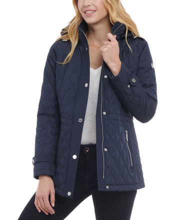 Michael kors hooded deals quilted anorak coat