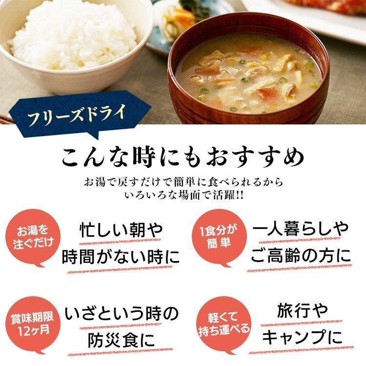 味噌汁 フリーズドライ インスタント 5食セット 非常食 朝食 すぐおいしい お味噌汁 キャンプ アイリスフーズ