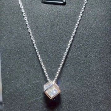 A13_PC9魔方心動項鍊 1克拉