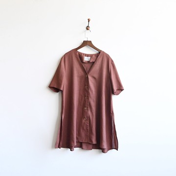 【蛋植物古著】木星紗質短袖古著罩衫外套