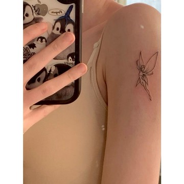 「飛舞的精靈」 紋身貼紙 微刺青 IG 小清新 小心機 卡通 紋身貼 小紅書同款 可愛 抖音 超美 創意 網紅 設計款