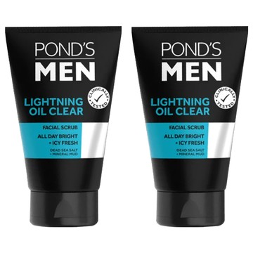 POND'S 旁氏 男士洗面乳 控油亮白 藍色  100g  2條