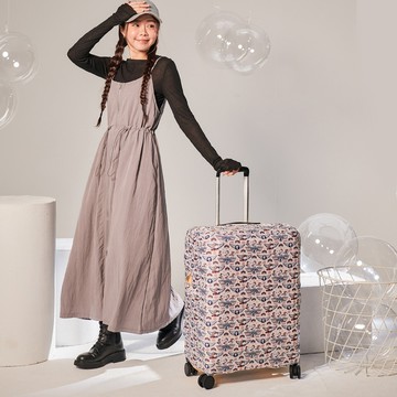 【SNOOPY】王牌飛行員行李箱保護套(M)-米色 BCP24O03BG