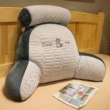 冰絲豆豆乳膠軟包護床頭靠墊沙髮靠枕宿捨軟包靠背床上看書枕頭 3 S 8 9 CGT01