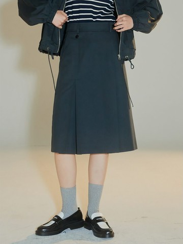 Casual Midi Skirt _Ash