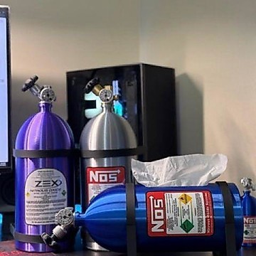 ⚡️小象嚴選⚡️3D打印NOS瓶紙巾盒車載客廳擺件桌面紙巾筒紙巾收納改裝周邊產品