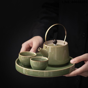 免運 開立發票 茶具 伴手禮  高檔家用功夫茶具茶壺套裝客廳辦公室小型泡茶器一壺二杯茶盤茶具