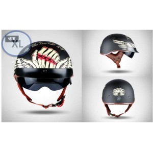米国直輸入 SKIDLID ハーフヘルメット 半ヘル XLサイズ