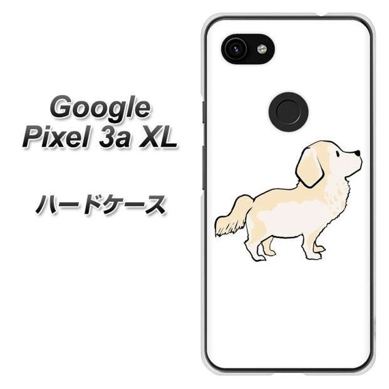 simフリー グーグル ピクセル 3a XL ハードケース カバー YJ171 犬 Dog