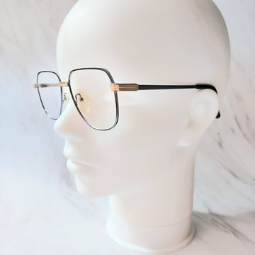 Deadstock 飛行員風格 Hoya 鈦合金 黑金雙色古董眼鏡 老品全新