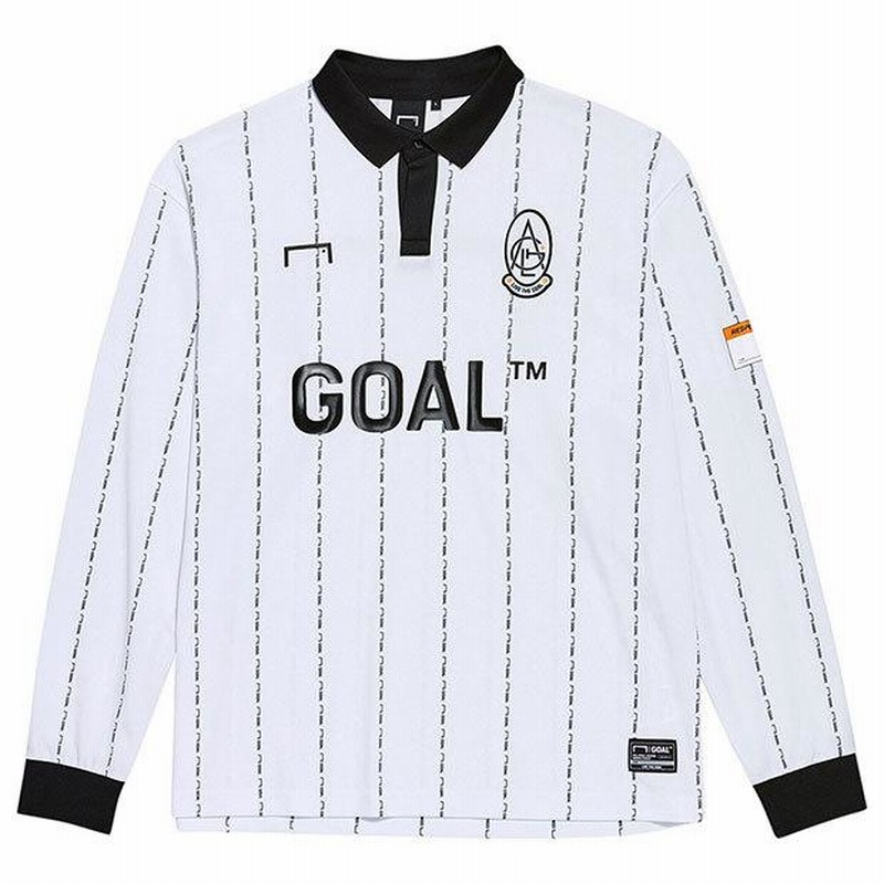 注目ショップ・ブランドのギフト GOAL 長袖ゲームシャツ ホワイト 【GOALSTUDIO | ゴールスタジオ ウェア