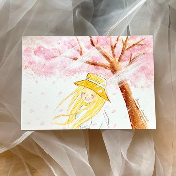 明信片 - 櫻花回望