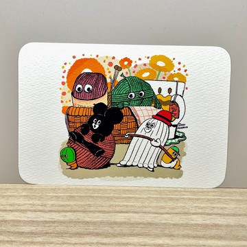 明信片 ほどいてー！ （快幫我解開！）在做什麼呀，真是的，小葵葵～！