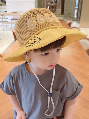 儿童帽子 兒童遮陽帽寶寶夏季大帽檐網帽透氣男童帽子防曬帽女太陽帽漁夫帽 全館免運