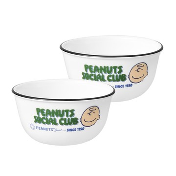 【美國康寧 CORELLE】史努比 SNOOPY 75周年紀念款 325ml飯碗2入組-B03