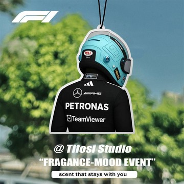 ⚡️小象嚴選⚡️F1賽車漢密爾頓拉塞爾維斯塔潘勒克萊爾3Demoji自制車用車載香片