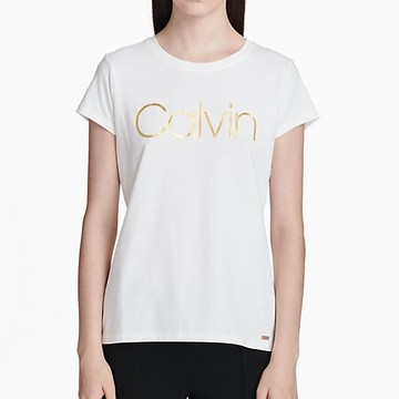 Calvin Klein T恤 女裝 短袖 短T-Shirt 圓領上衣 C00864 白色CK(現貨)▶指定Outlet商品5折起☆現貨【送禮首選★APP下單點數4倍送】