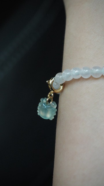 寶淇 -  藍水小蟹小掛飾 - 天然A貨翡翠