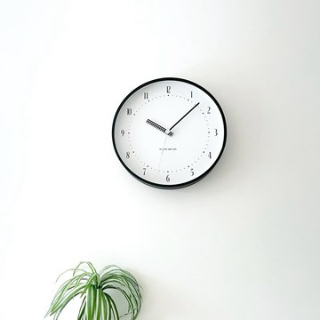 KATOMOKU plywood clock 25 黑色 (km-154BKS) 掛鐘  日本製造