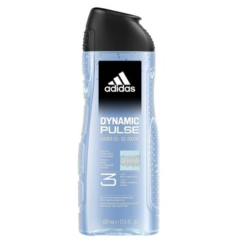 《ADIDAS愛迪達》男性三合一潔顏洗髮沐浴露-青春活力 Dynamic Pulse (400ml)