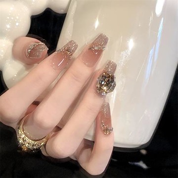 原彩爆款手工穿戴甲秋冬2026新款美甲高級短款中長款貓眼指甲貼片