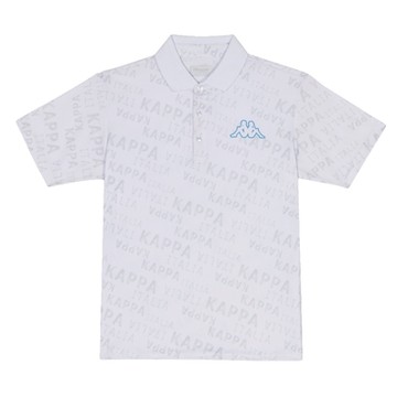 KAPPA 義大利 型男舒適吸濕排汗POLO衫 白 321F5BW001