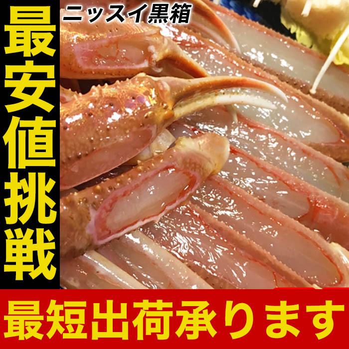 生 ズワイガニ ニッスイ 黒箱 2kg  5L 特大サイズ セクション かに カニ 蟹 ずわい 日水 グルメ お取り寄せ カニすき 蟹鍋