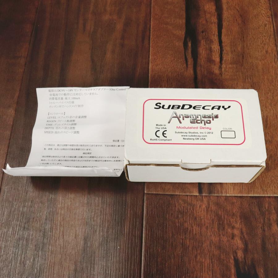 (中古) SUBDECAY   Anamnesis Echo  (梅田店)