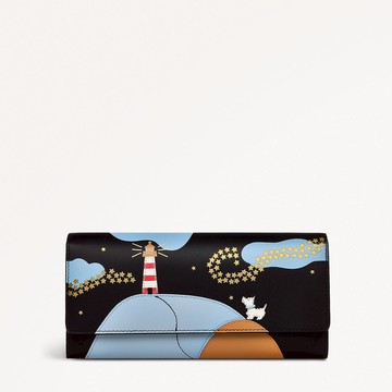 Radley London Womens Leather Lighthouse Large Large Flapover Matinee - Black Large