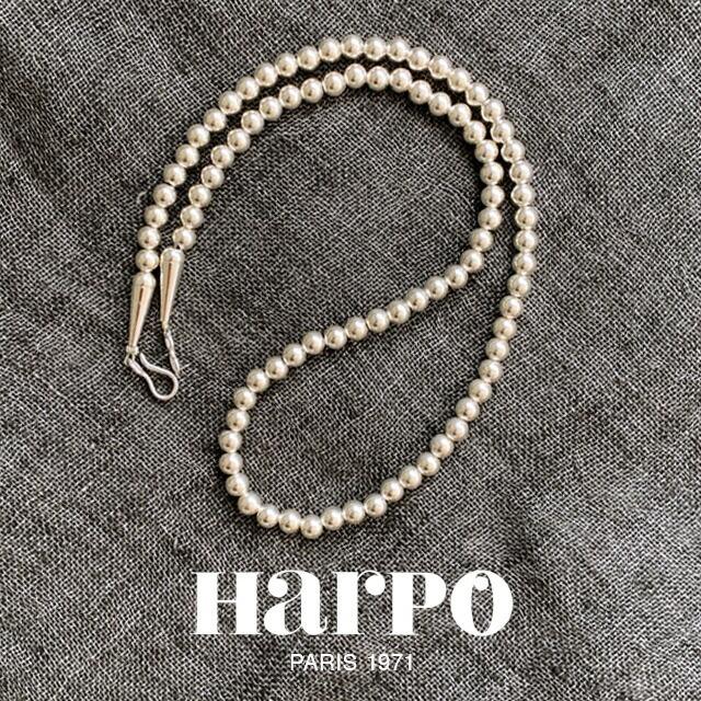 HARPO アルポ Navajo round silver beads necklace 45cm/5mm ナバホ ...