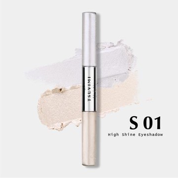 【TSUVIMI 姿慧美】雙色閃亮眼影蜜 ( S01 珍珠白 象牙白 )