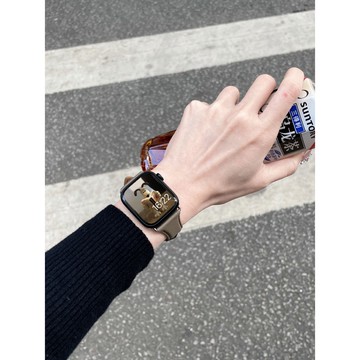 【S8專用】AppleWatch 真皮小蠻腰錶帶 蘋果手錶錶帶 7代 替換帶 適用 38/40/42/41/44/45m