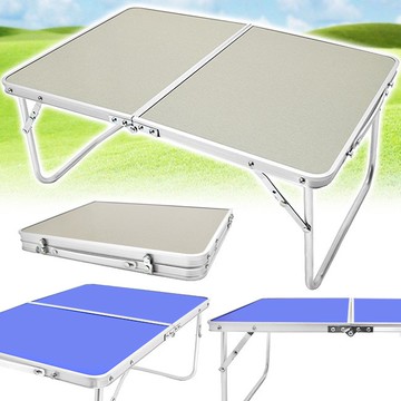 輕便鋁合金手提折疊桌.摺疊桌折合桌摺合桌.和室桌簡易床上桌.戶外桌野餐桌露營桌.旅行休閒懶人桌萬用小書桌B010-001