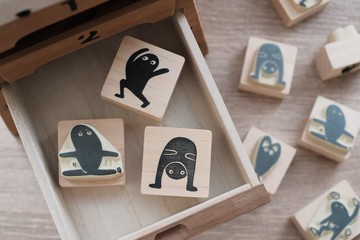 【手刻印章】小黑人 Blacky